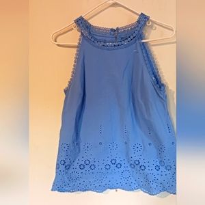 Toxika Blue Eyelet‎ 💙 Top. Sz.Medium